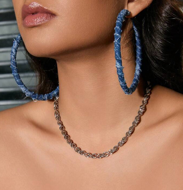 Denim Hoops
