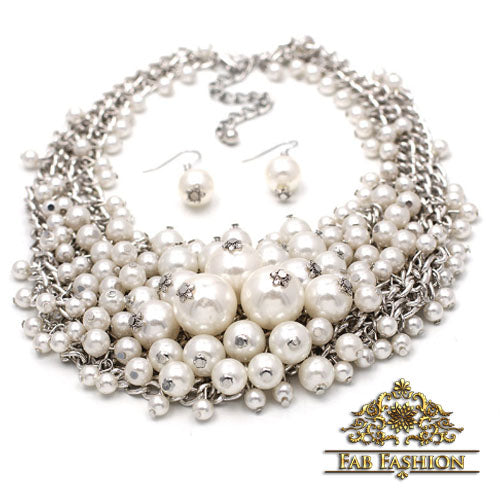 Pearl Necklace Set